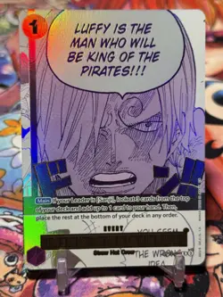 LUFFY IS THE MAN WHO WILL BE KING OF THE PIRATES!!! - One Piece OP12-079 - PROMO - Image 1