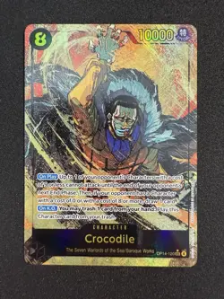 Crocodile-OP14-120 The Seven Warlords SEC Holo - Image 1