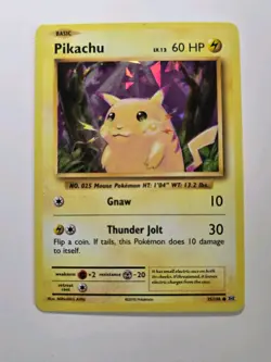 2016 Pikachu Cracked Ice 35/108 Pokemon Card XY Evolutions Ultra Rare 35/108 - Image 1