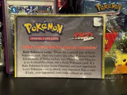 Unopened Pokemon Neo Genesis Marill Promo Card - New/Sealed - Image 1