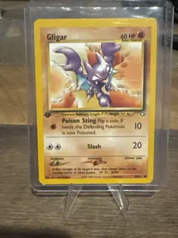 Pokemon Gligar 1st Edition Neo Genesis 59/111 WOTC 2000 NM Vintage Card - Image 1
