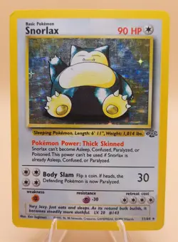 Snorlax Holo Rare Jungle 11/64 Pokemon Card - WOTC 1999 - Image 1
