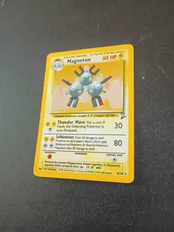 Pokemon Card 1999 Magneton 009/130 Rare Holo Base Set 2 - Image 2