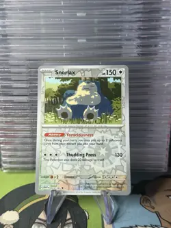 Pokemon Card Snorlax Scarlet & Violet 151 Reverse Holo 143/165 Near Mint - Image 1