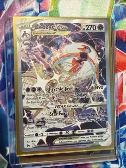 Deoxys VSTAR GG46/GG70 Crown Zenith Galarian Gallery Ultra Rare Pokemon Card NM - Image 1