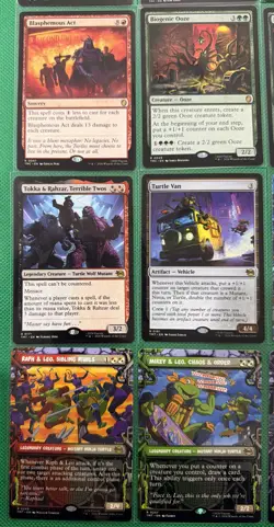 MTG TMNT 60 Card Lot - MYTHIC/RARE/U/L FOIL - Splinter Casey Jones Brainstorm B4 - Image 5