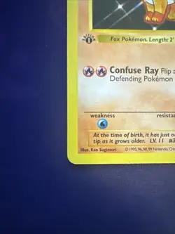 Pokemon Vulpix 68/102 1st Edition Shadowless Card Base Set - Image 4