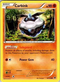 Pokemon TCG Carbink XY Fates Collide 50/124 Regular Common Card NM - Image 1