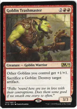 MTG - LP - Goblin Trashmaster - Creature - Rare - M19 - Image 1
