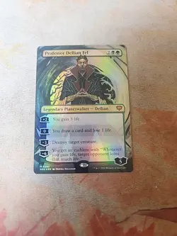 Professor Dellian Fel Borderless FOIL Secrets Of Strixhaven MTG NM - Image 1