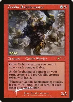 Goblin Rabblemaster-30Th Anniversary Play Promos-Retro Frame-Foil-22-MP - Image 1