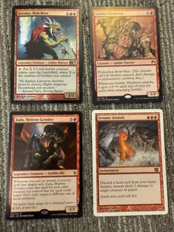 Magic The Gathering Goblin Lot Krenko Mob Boss Zada Piledriver Seismic Assault - Image 1