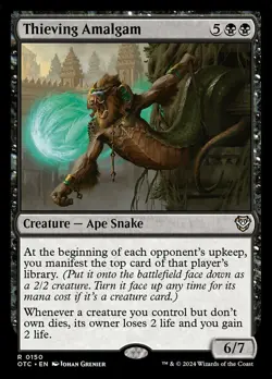x1 Thieving Amalgam R MTG Commander: Outlaws of Thunder Junction M/NM, English - Image 1