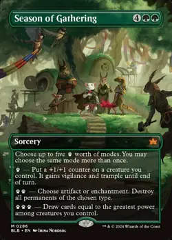 Season of Gathering - Foil - Borderless NM, English MTG Bloomburrow: Main Set - Image 1
