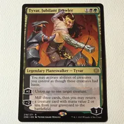 TYVAR, JUBILANT BRAWLER MTG PHYREXIA: ALL WILL BE ONE 218 RARE LP - Image 1