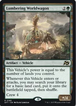 MTG Lumbering Worldwagon Normal NM Aetherdrift Magic 168 - Image 1