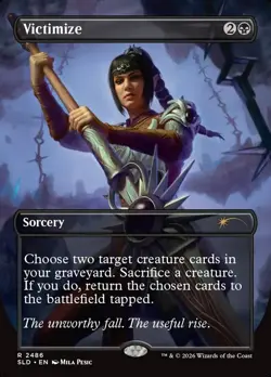 MTG Victimize Secret Lair Drop 2486 Foil Rare - Image 1