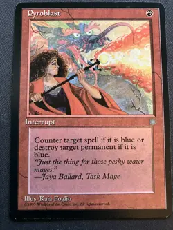 MTG Pyroblast {Ice Age} - LP - Image 1