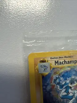 SEALED 1999 POKEMON BASE SET 1ST EDITION #8 MACHAMP-HOLO - Image 3