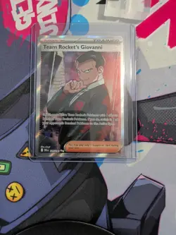 Team Rocket's Giovanni 225/182 FULL ART TRAINER Destined Rivals Pokemon TCG - Image 1