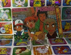 Pokemon Vintage Pocket Monsters Vending HOLO Prism Sticker 1998 Bandai Nintendo - Image 3