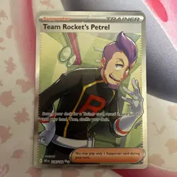 TEAM ROCKET'S PETREL 226/182 Pokemon Destined Rivals Ultra Rare Full Art Holo - Image 1