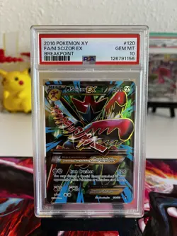 Pokemon M Scizor EX Full Art 120 PSA 10 Holo *Fresh Grade* - POP 619 ✂ - Image 3