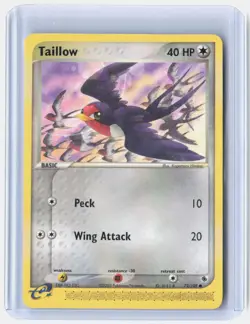 Taillow 72/109 Common Ruby & Sapphire Pokemon Near Mint - Image 1
