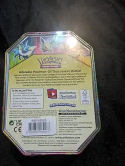Pokemon TCG: Elemental Power Tin Vaporeon GX + 4 Packs (Sun & Moon) SEALED 820650806490 - Image 4