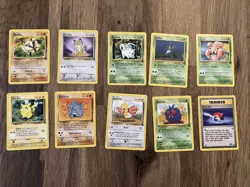 125 Vintage Pokemon WOTC Bundle – Base/Jungle/Fossil - No Duplicates - Image 5