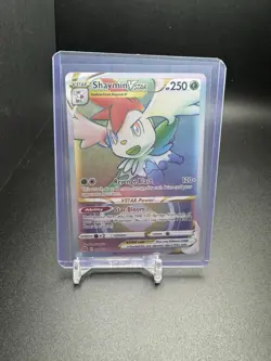 Pokemon TCG Shaymin VSTAR Rainbow Secret Rare Card 173/172 Brilliant Stars - Image 1