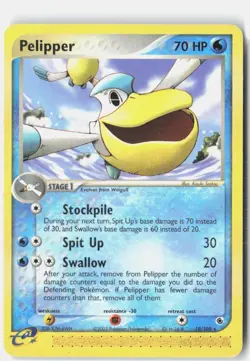Pelipper 19/109 Rare Ruby & Sapphire Pokemon Near Mint - Image 1