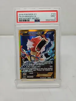 2016 Pokemon Gyarados EX 123/122 PSA 9 | BREAKpoint Secret Rare Holo - Image 1