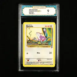TQG 9 Mint 2000 Pokemon ENG Rattata #89/130 C - Image 1