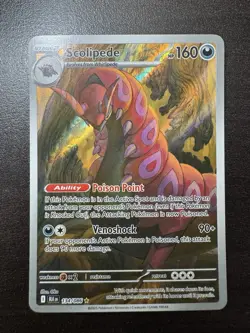 Scolipede 134/086 Pokemon TCG Black Bolt Illustration Rare NM - Image 1