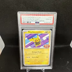 PSA 10 - Pikachu Berkemeja Batik 154/SV-P - Indonesia Journey Promo Pokemon - Image 1