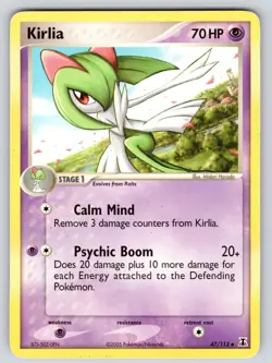 Kirlia 47/113 Uncommon Delta Species Pokemon Moderately Played - Image 1