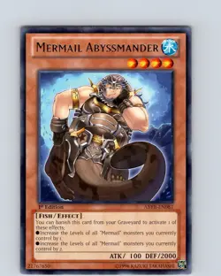 Yu-Gi-Oh TCG Mermail Abyssmander ABYR-EN081 1st Edition Regular Rare Card NM - Image 1