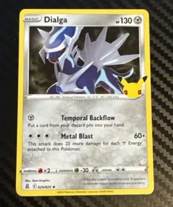 Dialga - 25th Anniversary Pokemon Celebrations TCG - NM HOLO RARE 020/025 - Image 1