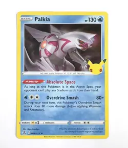 Palkia 4/25 - Pokemon TCG - Celebrations- NM Holo Pikachu Stamp - Image 1