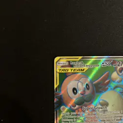 Pokemon Rowlet & Alolan Exeggutor GX 214/236 Ultra Rare Full Art Holo Tag Team - Image 3