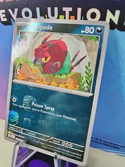 Venipede 054/086 (Master Ball Pattern) Pokemon Tcg Sv: Black Bolt Holo English - Image 2