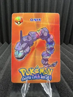 Onix #1267 - Pocket Monsters Vending Holo Prism - Bandai Nintendo 1999 Pokemon - Image 1