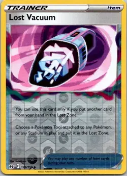 Pokemon TCG Lost Vaccum SWSH Crown Zenith 135/159 Reverse Holo Uncommon Card NM - Image 1