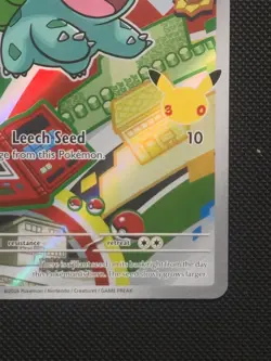 Pokemon Bulbasaur 037 Holo Promo MEP First Partner Illustration Kanto - Image 4