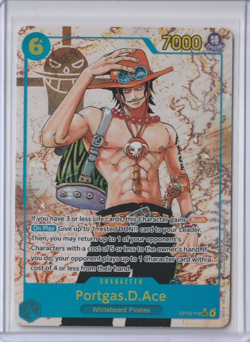 One Piece TCG Portgas D. Ace OP13‑119 Alt Art SEC Carrying on His Will - Image 1