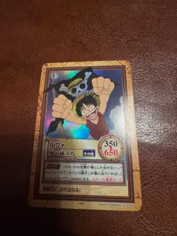 One Piece Carddass Hyper Battle Bandai Holo Luffy'S Departure Onepiece 2000 - Image 1