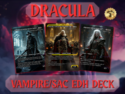 Dracula Themed Vampire Commander MTG Alt-Art Deck. Ready to Play! - Image 1