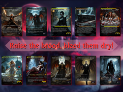 Dracula Themed Vampire Commander MTG Alt-Art Deck. Ready to Play! - Image 2