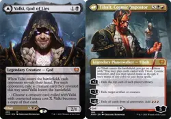 Valki, God of Lies // Tibalt, Cosmic Impostor - Foil Extended Art KHM NM MTG - Image 1